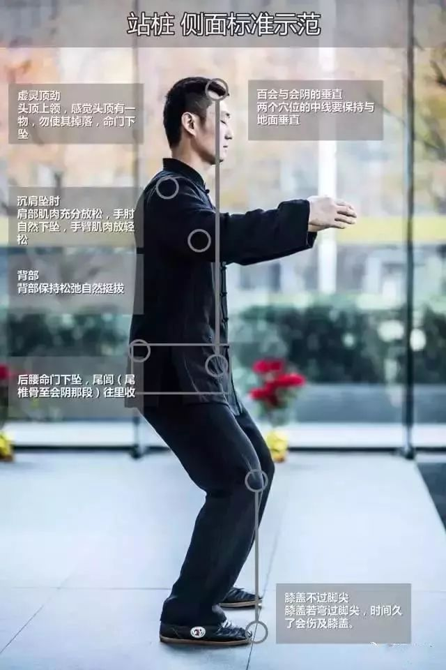 站桩的正确方法图片- 道家养生网